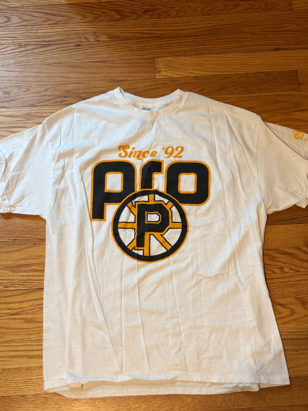 White AHL hockey Providence Bruins T-shirt SGA / Since 92’ NWOT